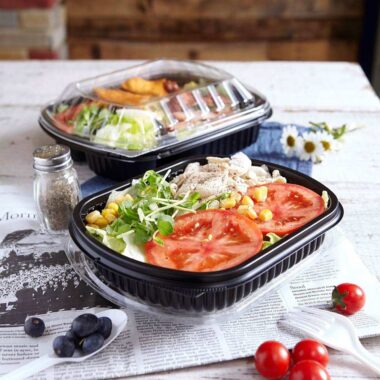 High-quality leakproof plastic food container for takeaway and storage