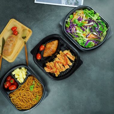 High-quality leakproof plastic food container for takeaway and storage