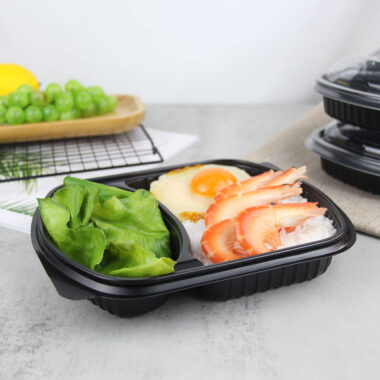 High-quality leakproof plastic food container for takeaway and storage
