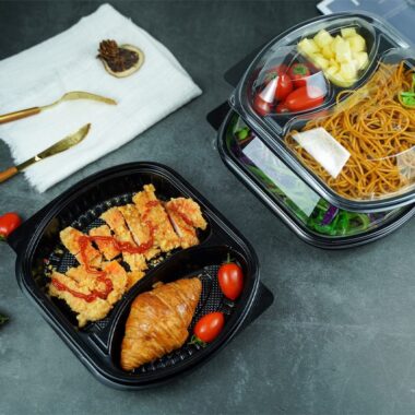 High-quality leakproof plastic food container for takeaway and storage