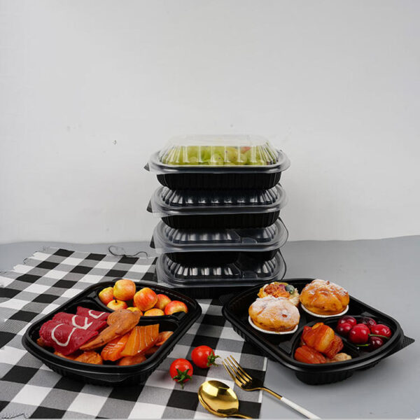 High-quality leakproof plastic food container for takeaway and storage