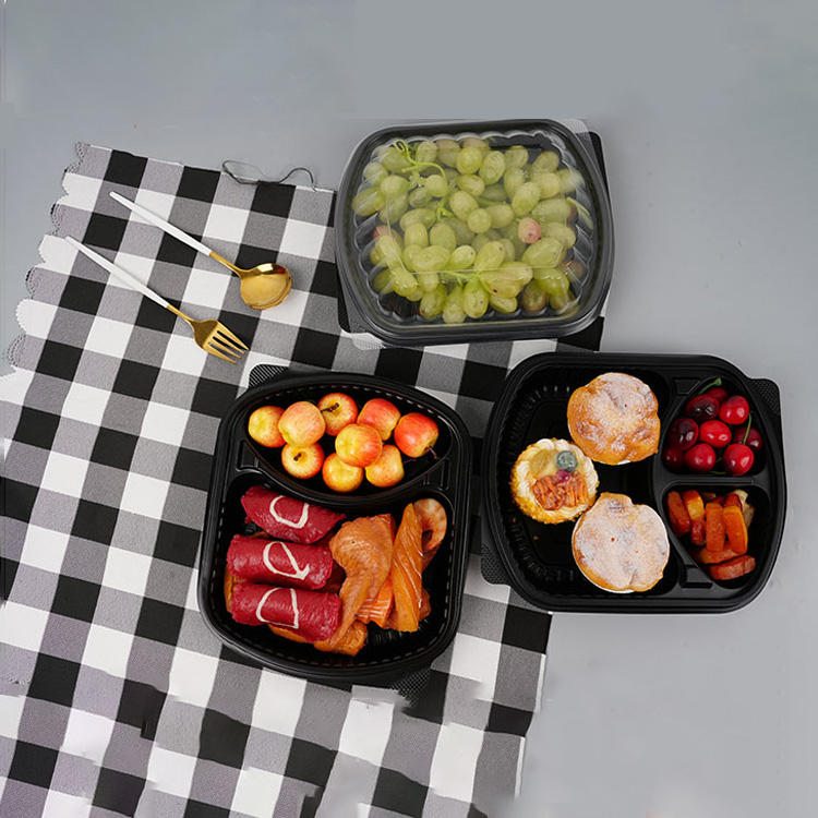 High-quality leakproof plastic food container for takeaway and storage