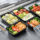 Food-grade leakproof plastic lunch container for salad and bento meals
