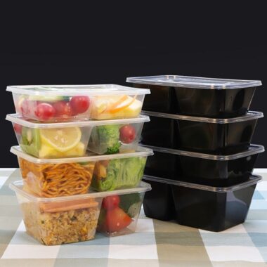 Food-grade microwavable lunch and salad container for picnic use