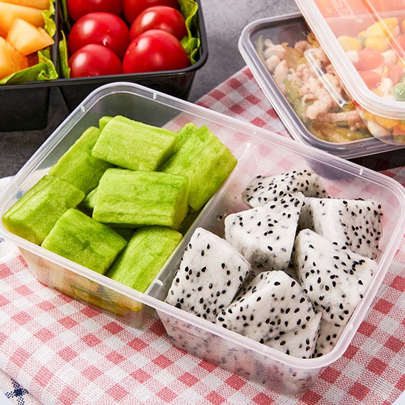 Food-grade microwavable lunch and salad container for picnic use