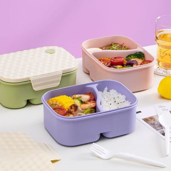 Microwave safe compartment PP reusable lunch container supplier