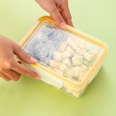 Fruit bento PP reusable food storage container with lid