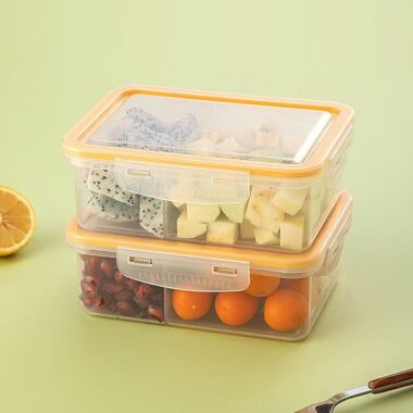 Fruit bento PP reusable food storage container with lid