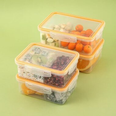 Fruit bento PP reusable food storage container with lid