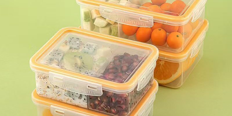 Fruit bento PP reusable food storage container with lid
