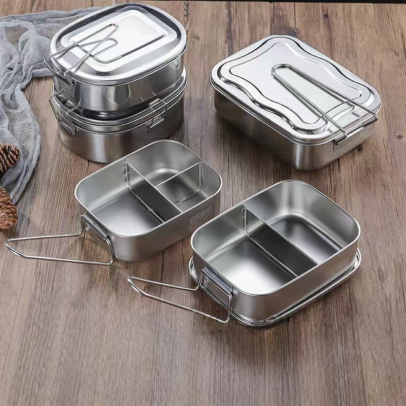 Portable stainless steel food container for office workers bulk supply