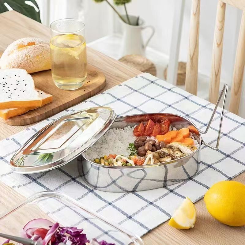 Portable stainless steel food container for office workers bulk supply