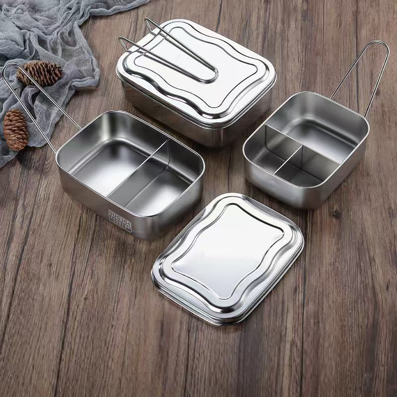 Portable stainless steel food container for office workers bulk supply