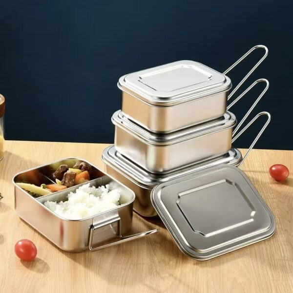 Portable stainless steel food container for office workers bulk supply