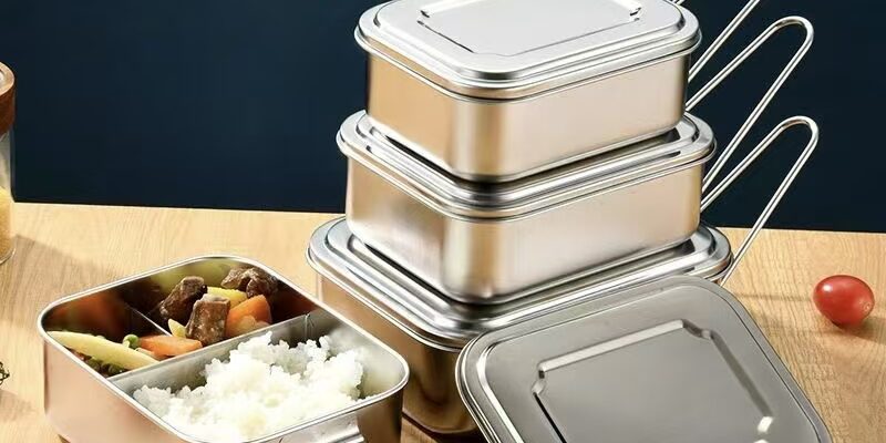 Portable stainless steel food container for office workers bulk supply
