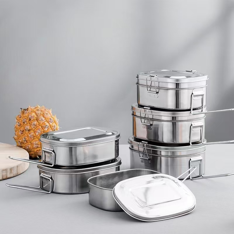 Portable stainless steel food container for office workers bulk supply