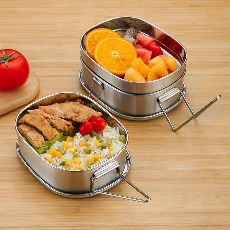 Portable stainless steel food container for office workers bulk supply