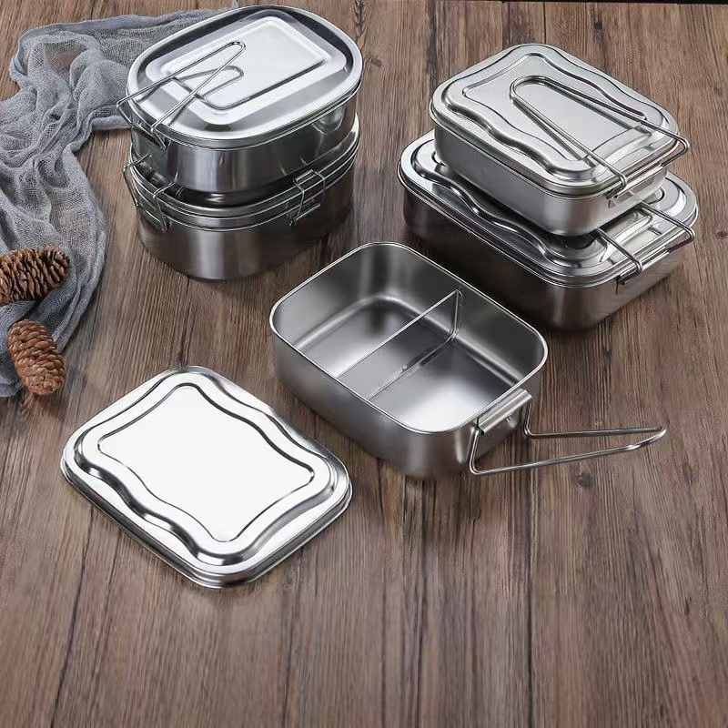 Portable stainless steel food container for office workers bulk supply
