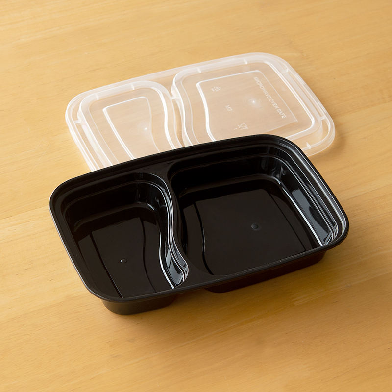Food-grade PP portable plastic food container for daily and takeaway meals