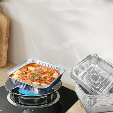 Premium aluminum foil lunch box container for catering use