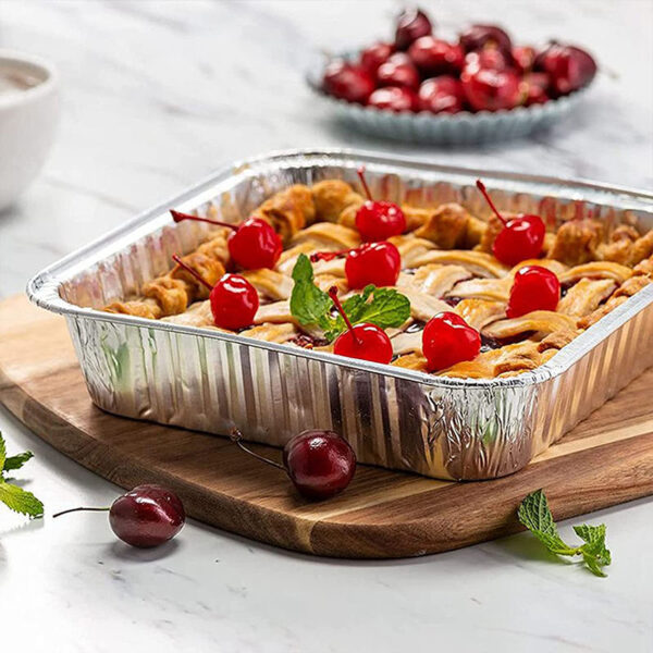 Premium aluminum foil lunch box container for catering use