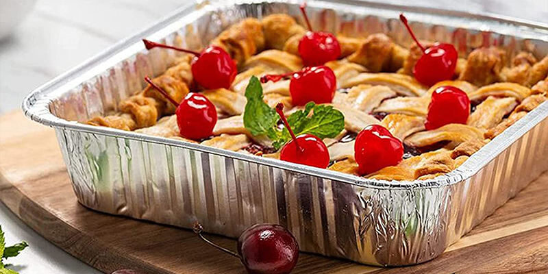 Premium aluminum foil lunch box container for catering use