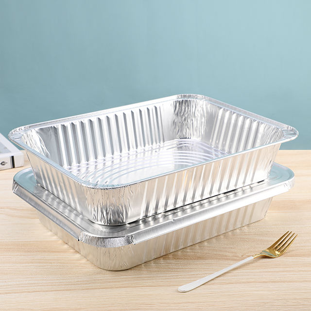 Premium aluminum foil lunch box container for catering use