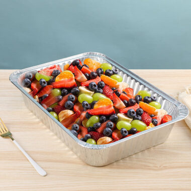 Premium aluminum foil lunch box container for catering use