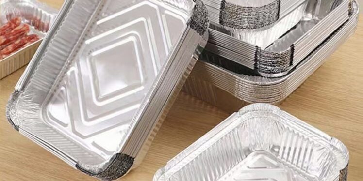 Aluminum foil food container for home, hotel, and restaurant takeaway