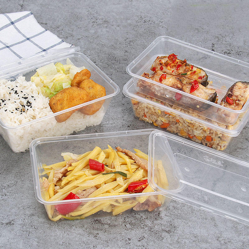 Food-grade plastic food container with lid for safe packaging