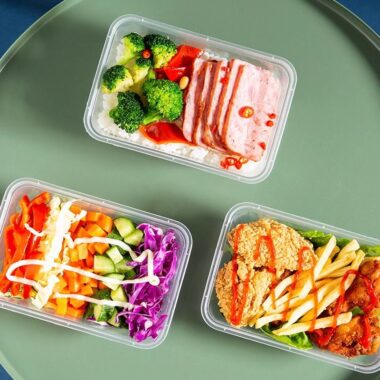 Food-grade plastic food container with lid for safe packaging