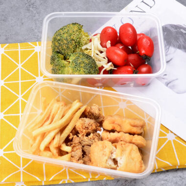 Food-grade plastic food container with lid for safe packaging