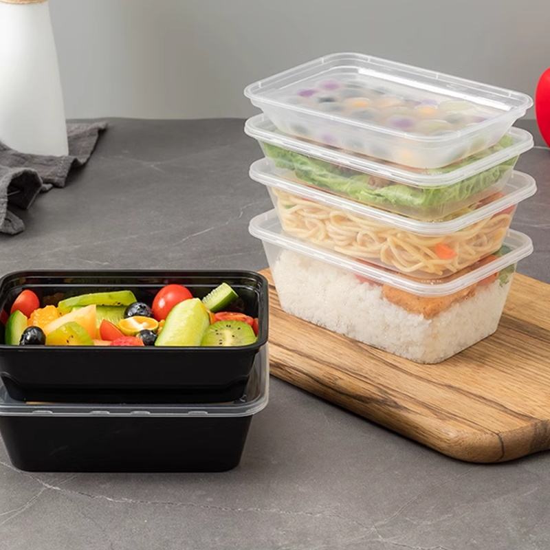 Food-grade plastic food container with lid for safe packaging