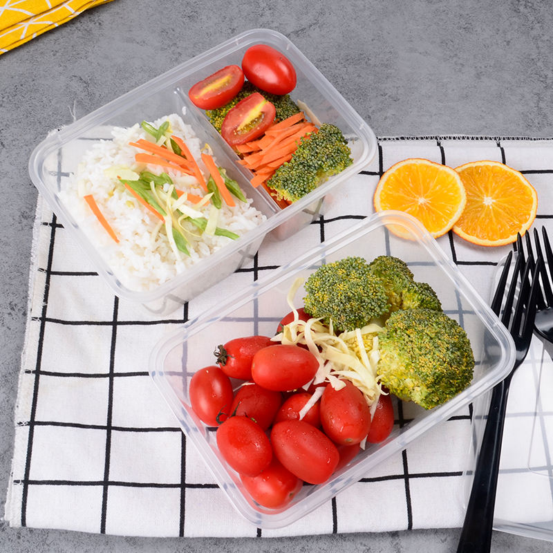 Food-grade plastic food container with lid for safe packaging