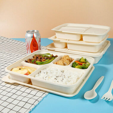 Eco restaurant tableware compostable food containers