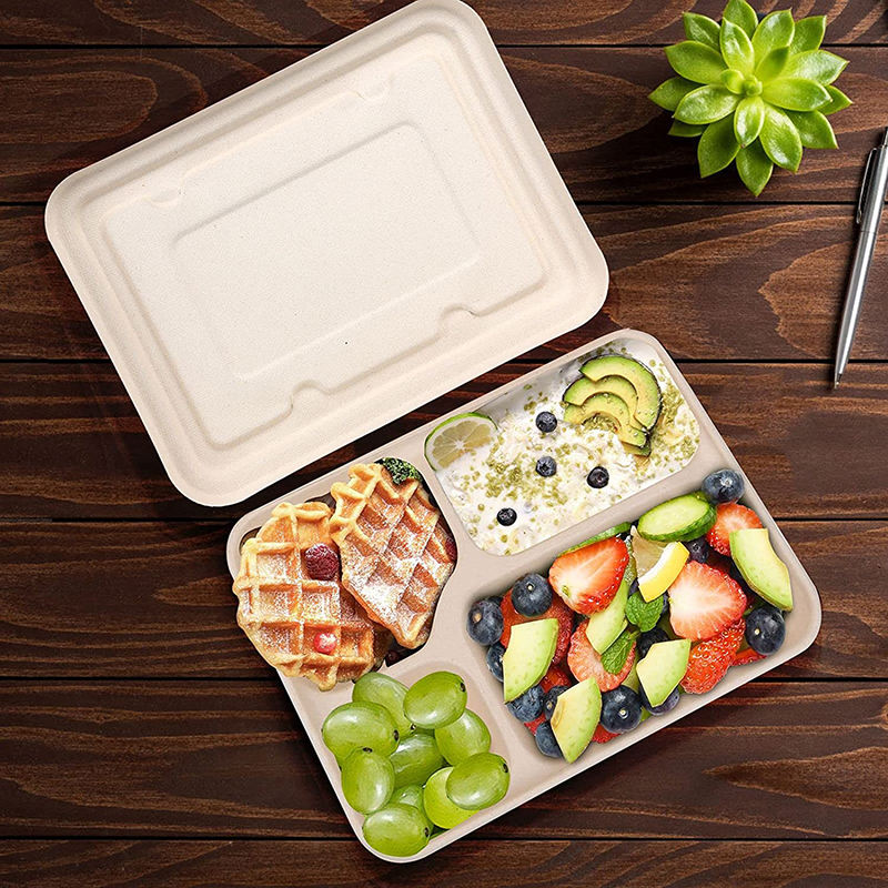 Eco restaurant tableware compostable food containers