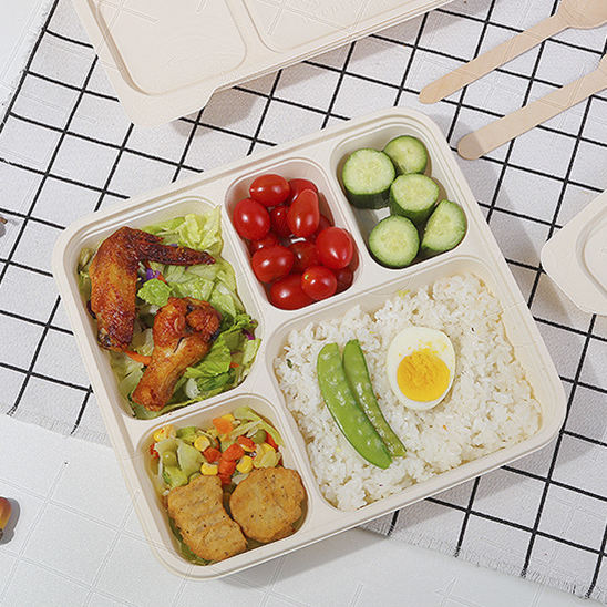 Eco restaurant tableware compostable food containers