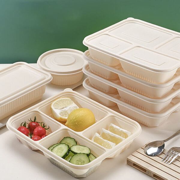 Eco restaurant tableware compostable food containers