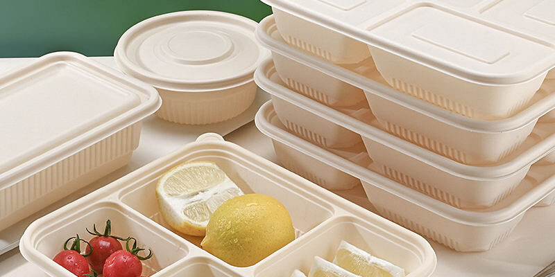 Eco restaurant tableware compostable food containers