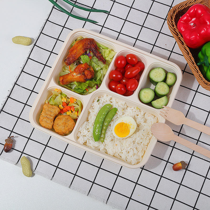 Eco restaurant tableware compostable food containers