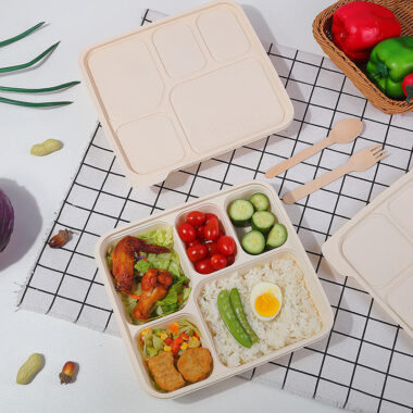 Eco restaurant tableware compostable food containers
