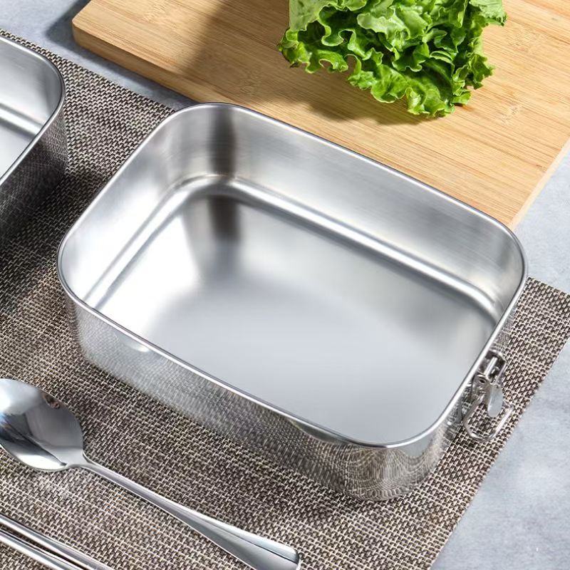 Food-grade 304 stainless steel bento lunch container