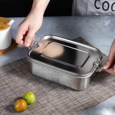 Food-grade 304 stainless steel bento lunch container