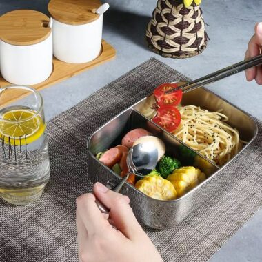 Food-grade 304 stainless steel bento lunch container