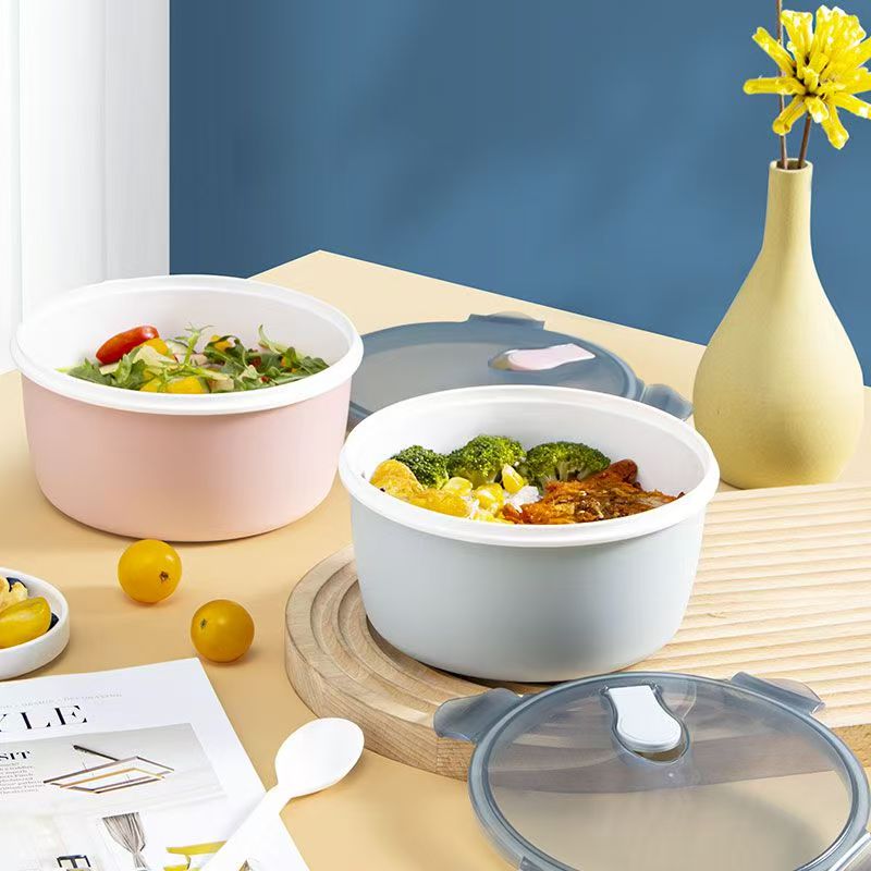 Food grade round PP reusable lunch container for students