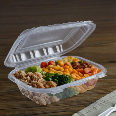 Microwave-safe restaurant food packaging container