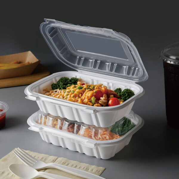 Microwave-safe restaurant food packaging container