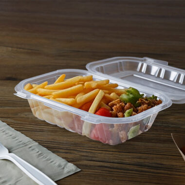 Microwave-safe restaurant food packaging container
