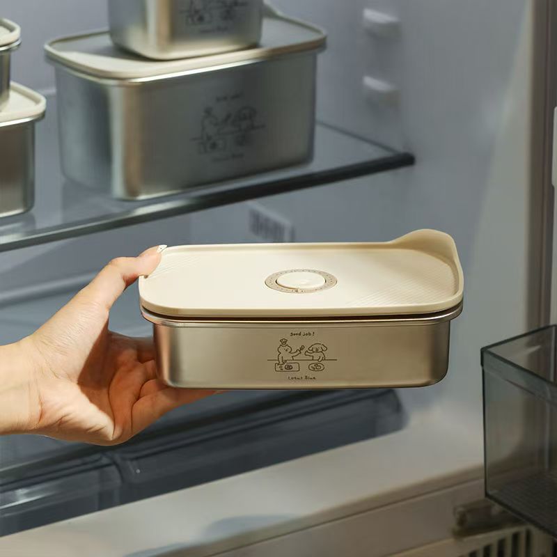 Leakproof stainless steel lunch container for office workers