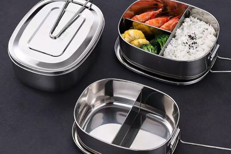 Food grade 304 stainless steel lunch container for students